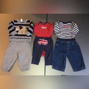 6m boys 3 cold weather outfits